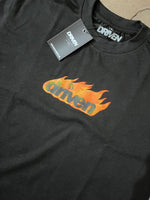 WD "Flame" Oversized Tee In Black