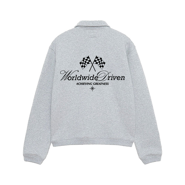 WD "Greatness" Quarterzip in Heather Grey